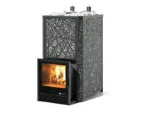 Печь для коммерческой бани ИзиСтим Ялта 50 К Модерн черный под ГГУ  печь для коммерческой бани изистим ялта 50 к модерн черный под ггу