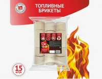 Брикеты топливные Grifon в п/э пакете (15шт/уп)  брикеты топливные grifon в п/э пакете (15шт/уп)