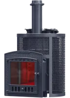 Печь для бани GFS Авангард Ураган 25П2С ЗКН круглая чугунная печь для бани gfs авангард ураган 25п2с зкн круглая чугунная