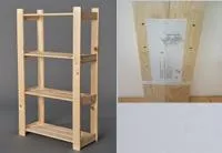 Стеллаж - этажерка 4 полки 125х64х28см усиленный, ПЭМ стеллаж - этажерка 4 полки 125х64х28см усиленный, пэм