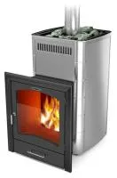 Печь для бани ТМФ Калина II Inox нерж.кожух передняя рамка антрацит печь для бани тмф калина ii inox нерж.кожух передняя рамка антрацит