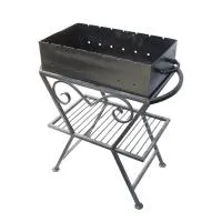Мангал М-17, 60*35*17см, антрацит, на ножках, ручки полукруг  Дачный Эксперт мангал м-17, 60*35*17см, антрацит, на ножках, ручки полукруг  дачный эксперт