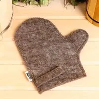 Рукавица для сауны темная Эконом ЭК003, Добропаровъ рукавица для сауны темная эконом эк003, добропаровъ