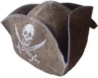 Шапка для бани и сауны "Пират", серая, МСК шапка для бани и сауны "пират", серая, мск