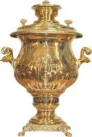 самовар угольный жаровый, 5 л, латунный, персидский, 2000/2