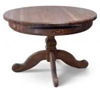 Стол обеденный круглый раздвижной 115х78 (массив сосны, старение), палисандр, ИРБ стол обеденный круглый раздвижной 115х78 (массив сосны, старение), палисандр, ирб