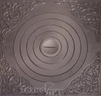 Плита GFS ПК-07 под казан с рисунком, 520*520 ф400 без патины плита gfs пк-07 под казан с рисунком, 520*520 ф400 без патины