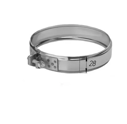 хомут феррум обжимной нерж.(430/0,5 мм), ф115 черный