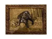 Картина резная "Медведь и собаки" натуральное дерево 400*300мм Банный Эксперт картина резная "медведь и собаки" натуральное дерево 400*300мм банный эксперт