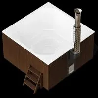 Купель POLAR Spa композитная ELITE QUATTRO 200 термобереза темная S2  купель polar spa композитная elite quattro 200 термобереза темная s2