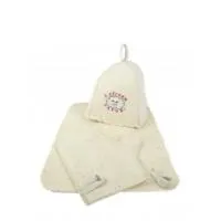 Набор из 3-х предметов (шапка "С лёгким паром", рукавица, коврик) Бацькина баня набор из 3-х предметов (шапка "с лёгким паром", рукавица, коврик) бацькина баня