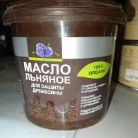 масло льняное для защиты древесины 1 л.