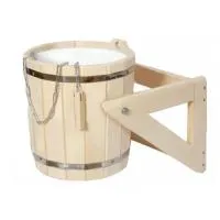 Обливное устройство, 16л, с пластиковой вставкой, липа, Бацькина баня обливное устройство, 16л, с пластиковой вставкой, липа, бацькина баня