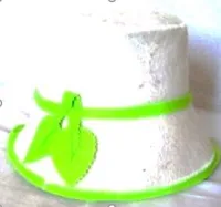 Шапка для бани Шляпа с березовыми листиками, белая, Жар-Банька шапка для бани шляпа с березовыми листиками, белая, жар-банька