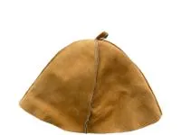 Шапка для бани Шик мех овчина, оранжевая шапка для бани шик мех овчина, оранжевая