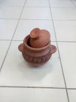 Горшок глиняный для запекания 2л, с ручками, ручная работа, ШД горшок глиняный для запекания 2л, с ручками, ручная работа, шд