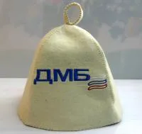 Шапка для бани и сауны "Классика - ДМБ", белая, МСК шапка для бани и сауны "классика - дмб", белая, мск