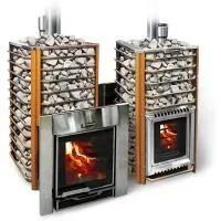 печь для бани ермак 24 сетка-люкс inox, антрацит #