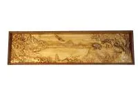 Картина резная "Панорама озеро", натуральное дерево, 725*200мм, Банный Эксперт картина резная "панорама озеро", натуральное дерево, 725*200мм, банный эксперт