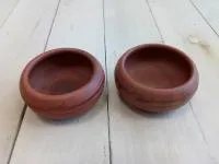 Солонка глиняная 0,1л, ручная работа, ШД солонка глиняная 0,1л, ручная работа, шд