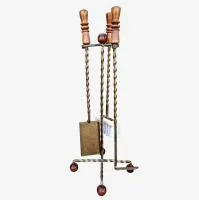 Набор для камина на стойке 3 предмета БАЛАУ черный Банный Эксперт набор для камина на стойке 3 предмета балау черный банный эксперт