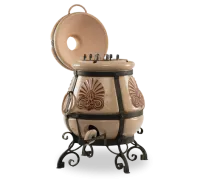 Тандыр ЭкоТандыры Греческий, слоновая кость, откидная крышка тандыр экотандыры греческий, слоновая кость, откидная крышка