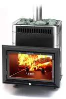 Печь для бани ТМФ Витрувия II Inox антрацит нерж.вставки печь для бани тмф витрувия ii inox антрацит нерж.вставки