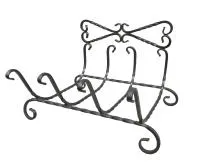 Дровница узорная черная, Банный Эксперт дровница узорная черная, банный эксперт