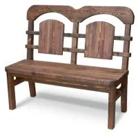 Скамья №3 120х57х50 см массив сосны старение, палисандр, ИРБ скамья №3 120х57х50 см массив сосны старение, палисандр, ирб