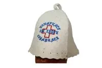 Шапка для бани и сауны "Попарился от хвори избавился", Бацькина баня # шапка для бани и сауны "попарился от хвори избавился", бацькина баня #