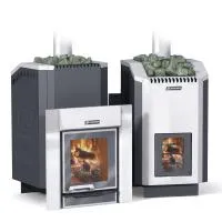 печь для бани ермак 24 люкс inox, антрацит #