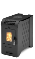 Печь отопительно-варочная Теплодар Метеор-150 дровяная антрацит  печь отопительно-варочная теплодар метеор-150 дровяная антрацит