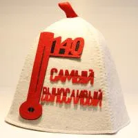 Шапка банная с аппликацией "Самый выносливый" шапка банная с аппликацией "самый выносливый"