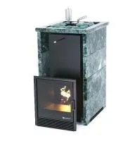 Печь для бани ИзиСтим Сочи Premium в трехстороннем кожухе откр. верх из змеевика, футеровка  печь для бани изистим сочи premium в трехстороннем кожухе откр. верх из змеевика, футеровка