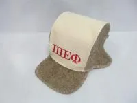 Шапка для бани и сауны "Кепка - Шеф", серая, МСК шапка для бани и сауны "кепка - шеф", серая, мск