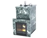 Печь для бани ИзиСтим Геленджик Premium в четыр. кожухе из змеевика закр.верх, футеровка  печь для бани изистим геленджик premium в четыр. кожухе из змеевика закр.верх, футеровка