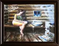 Картина "Девушка" 30*40 см, Банный Эксперт картина "девушка" 30*40 см, банный эксперт