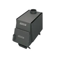 печь отопительная energy teplo 100 дровянная антрацит, стальная дверца #