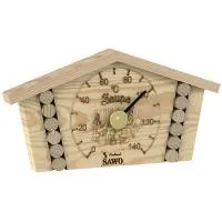 Термометр Sawo 145-TP, Бревенчатый домик, сосна, 230*120 мм термометр sawo 145-tp, бревенчатый домик, сосна, 230*120 мм