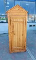 Туалет дачный деревянный 2,2х1х0,9 м, крыша двухскатная, стульчак, Банный Перец туалет дачный деревянный 2,2х1х0,9 м, крыша двухскатная, стульчак, банный перец