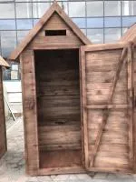 Туалет дачный деревянный 2,1х1х1 м, крыша двухскатная, стульчак, Банный Перец туалет дачный деревянный 2,1х1х1 м, крыша двухскатная, стульчак, банный перец