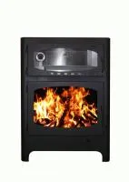 Печь-камин Бавария ЭКО с плитой и духовкой ф150мм ЭкоКамин печь-камин бавария эко с плитой и духовкой ф150мм экокамин