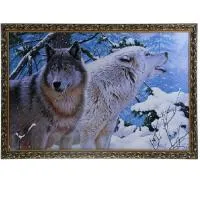 Картина "Волки в зимнем лесу" микс 60*100 см, Банный Эксперт картина "волки в зимнем лесу" микс 60*100 см, банный эксперт