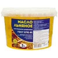 Масло для пропитки древесины льняное 3 л  масло для пропитки древесины льняное 3 л