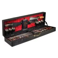 Набор шампуров Узбекский с аксессуарами в чемодане Элит Большой набор шампуров узбекский с аксессуарами в чемодане элит большой