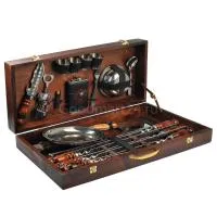 Набор шампуров Узбекский в деревянном коробе Дипломат набор шампуров узбекский в деревянном коробе дипломат