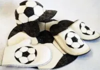 Набор из 4-х предметов (кепка "Футбол", рукавица, коврик, тапочки), Жар-Банька набор из 4-х предметов (кепка "футбол", рукавица, коврик, тапочки), жар-банька