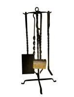 Набор для камина на стойке (4 предмета/коробка) 65см черный, Банный Эксперт набор для камина на стойке (4 предмета/коробка) 65см черный, банный эксперт