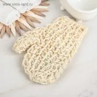 Мочалка-варежка жёсткая, сизаль мочалка-варежка жёсткая, сизаль