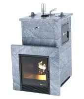 Печь для бани ИзиСтим Сочи М2 в 4-х стор.кожух из талькохлорита закр.верх, вход справа футеровка печь для бани изистим сочи м2 в 4-х стор.кожух из талькохлорита закр.верх, вход справа футеровка